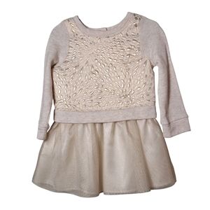 Cherokee | Gold Lace Tulle Dress | Toddler Girls 2T